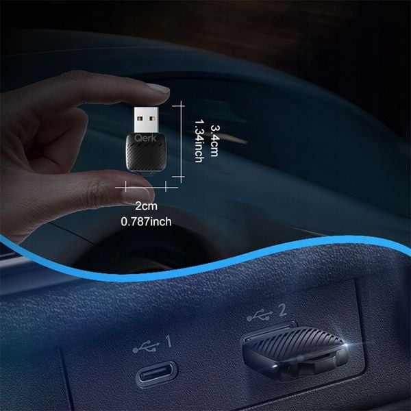 Mini Adapter Carplay Android Auto Bezprzewodowy Wifi 6 Bluetooth 5.4 zdjęcie 5
