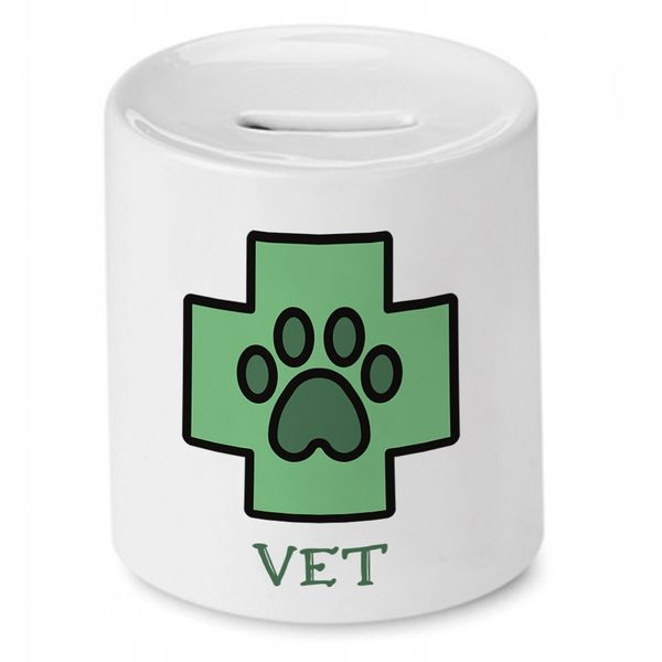 Skarbonka Dla Weterynarza Vet Prezent Z Nadrukiem Ze Zdjęciem zdjęcie 1