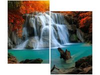 80X70CM WODOSPAD HUAY MAE KAMIN DUO OBRAZ