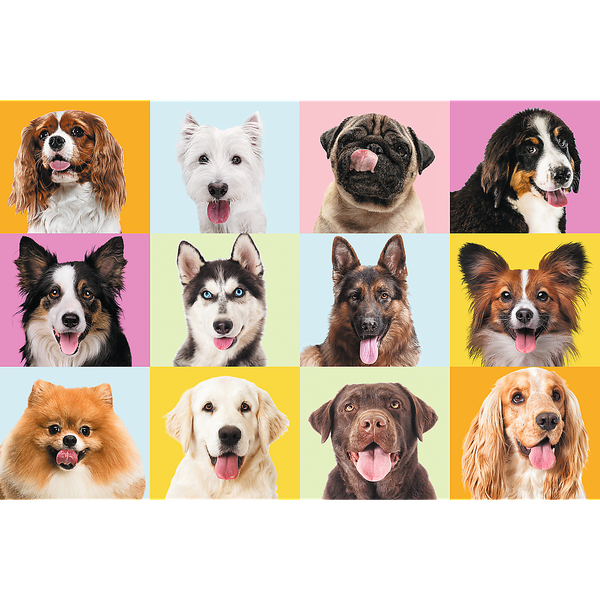 Puzzles - "60" - Słodkie psiaki / Trefl 17374 zdjęcie 2