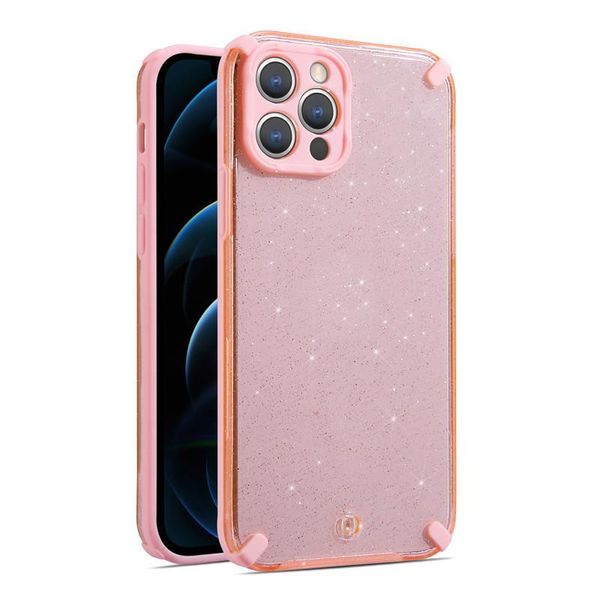 Armor Glitter Case do Iphone 12 Pro Max różowy zdjęcie 1