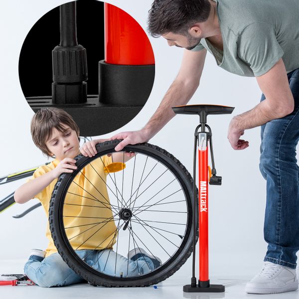 Pompka do Podłogowa do Roweru Samochodu Piłki Materaca zdjęcie 6