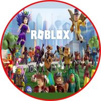 Opłatek na tort Urodziny Roblox Gra Klocki Postacie