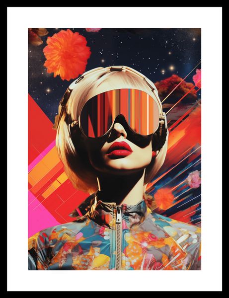Plakat 25x35cm Retrofuturystyczna Muza zdjęcie 3