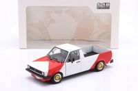SOLIDO VOLKSWAGEN CADDY Mk1 Red Cowboy Racing Tribute 1982 Red/white 1:18