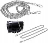 Pasek Torby Torebki Łańcuch Długi Srebrny Masywny