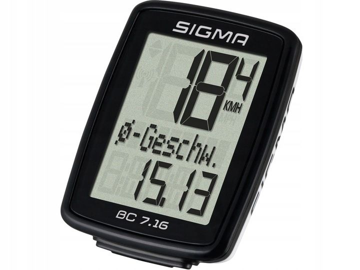 LICZNIK ROWEROWY PRZEWODOWY SIGMA BC 7.16 zdjęcie 1