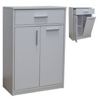 Szafka Łazienkowy stojąca z koszem 815BK Biała