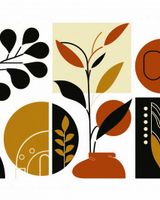 Plakat 40x50cm Kolaż Botaniczny