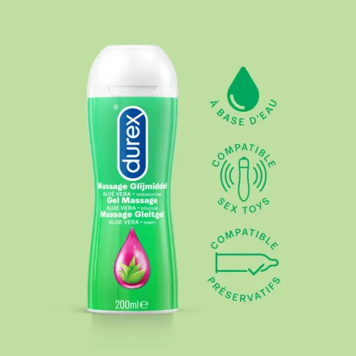 durex massage 2in1 aloe vera 200ml - żel do masażu i nawilżający na Arena.pl