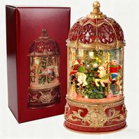 latarenka ŚWIĄTECZNA KULA ŚNIEŻNA Pozytywka świąteczna karuzela LED muzyką