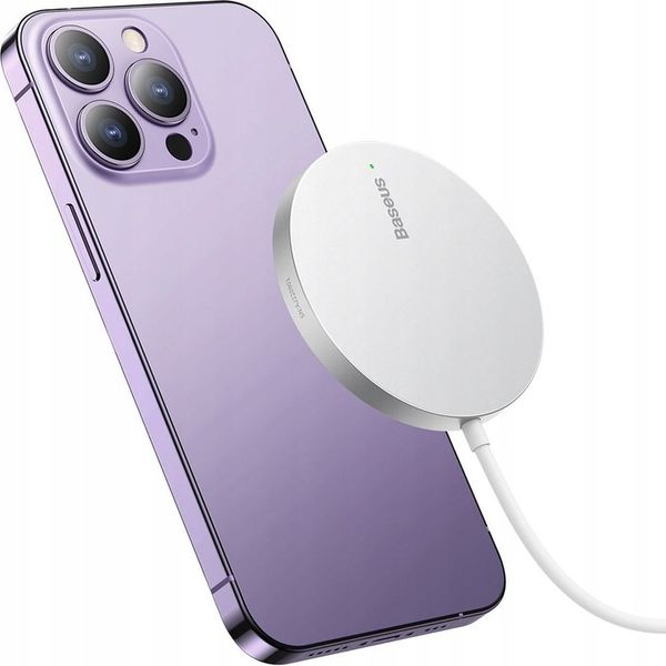Baseus ładowarka indukcyjna Simple Mini 3 15W MagSafe iphone kabel USB-C zdjęcie 11