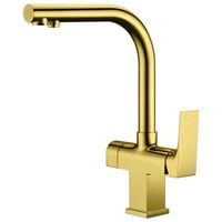 Blue Water Sora Złota Trójdrożna bateria kuchenna