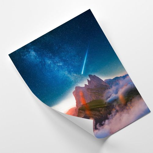 Plakat, Kometa nad górami 40x60 na Arena.pl
