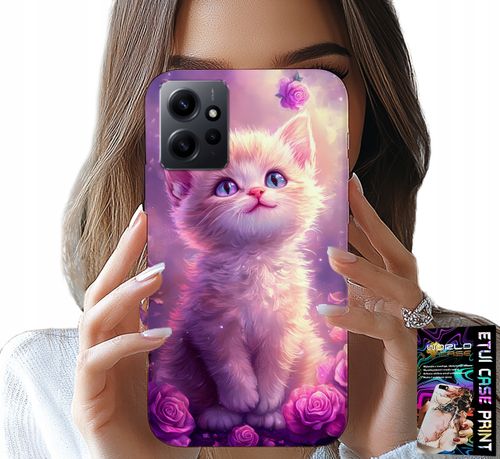 ETUI DO XIAOMI NOTE 12 4G - SŁODKI KOTEK, KOT, WZORY ZE ZWIERZĘTAMI na Arena.pl