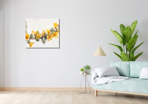 Obraz 70x60cm Żółte Kwiaty na Arena.pl