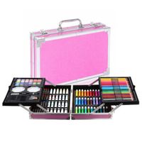 ZESTAW ARTYSTYCZNY DO MALOWANIA DLA DZIECI Dziewczynek Plastyczny WALIZKA