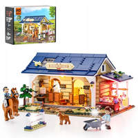 LUMIBRICKS Horse Stable Zestaw klocków z oświetleniem LED 973 szt.
