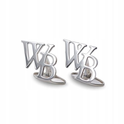 Spinki do mankietów inicjały Litera Litery Prezent na Arena.pl