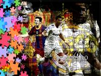 Puzzle tradycyjne - Ronaldo Messi Neymar