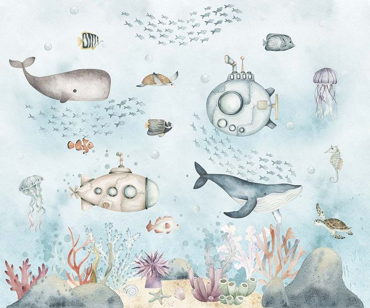 Tapeta Podwodny Świat W25 250 cm Płótno zdjęcie 1