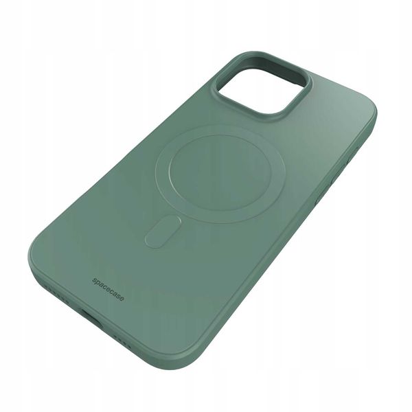 Spacecase Silicone Magnetic Case Iphone 16 Pro Max Green zdjęcie 7