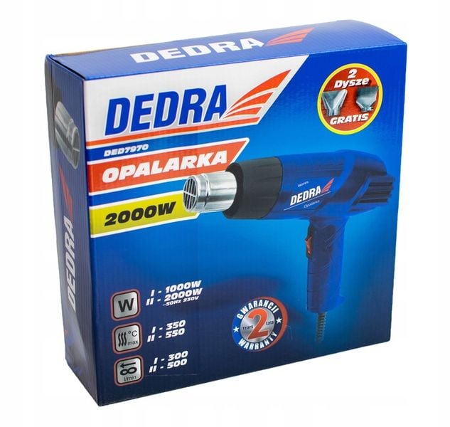 DEDRA OPALARKA ELEKTRYCZNA DED7970 II-biegi 2000W zdjęcie 11