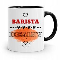 Dla Baristy Baristki Kawiarki Kubek Czarny Prezent Z Nadrukiem Ze Zdjęciem