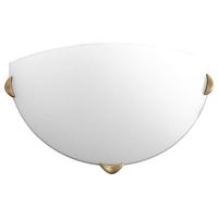 Klasyczny kinkiet Sara 11-53711 Candellux szklany klosz biały