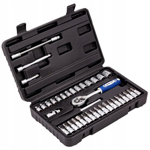 ZESTAW KLUCZY NASADOWYCH NASADKI TORX BITY 38 1/4" KLUCZE NASADOWE na Arena.pl