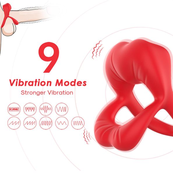 Big Mouth Red 9 Vibration Function zdjęcie 4