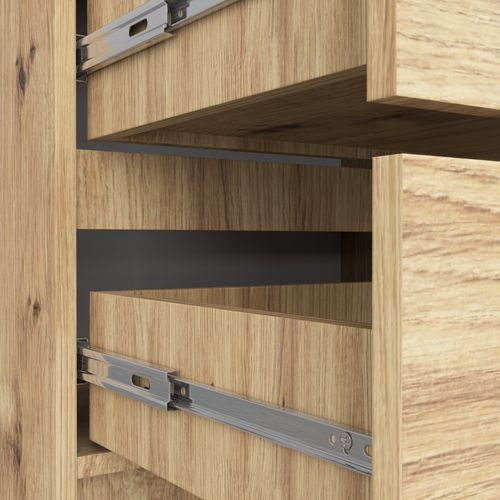 Komoda do salonu K 60 cm 4 szuflady - dąb artisan na Arena.pl