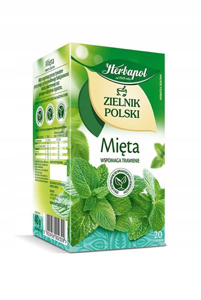 HERBAPOL HERBATA ZIELNIK MIĘTA 20TB zdjęcie 1