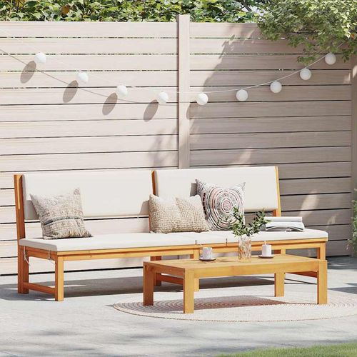 Leżak 1-osoba Brązowy 200 x 57 x 75cm Lite drewno akacjowe na Arena.pl