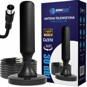ANTENA DVBT2 30dBi DO TV NAZIEMNEJ POKOJOWA MAGNES