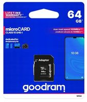 PENDRIVE KARTA PAMIĘCI GOODRAM MICROCARD 64GB MICRO SD HC UHS-I CLASS 10