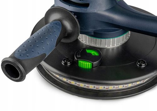 SZLIFIERKA DO GIPSU GŁADZI 180MM SIECIOWA Z TAŚMĄ LED + 6 PAPIERÓW na Arena.pl