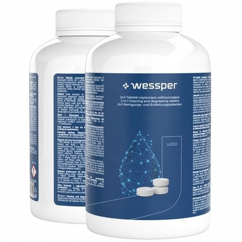Wessper 2w1: tabletki czyszczące do ekspresu i odtłuszczające 200 na Arena.pl