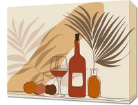 Obraz 50x40cm Winko przy Palmach