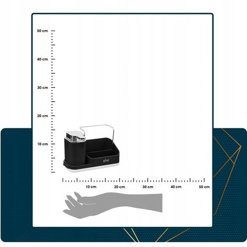 DOZOWNIK NA PŁYN DO zmywania NACZYŃ + ORGANIZER kuchenny do zlewu ZESTAW na Arena.pl