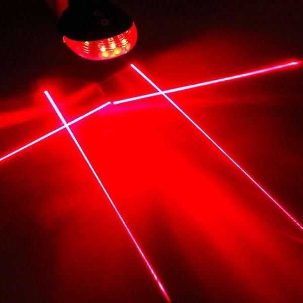 Lampka Rowerowa Laserowa 5 Led Laser zdjęcie 16
