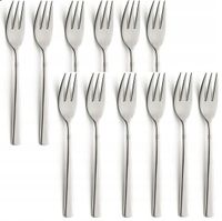 AMEFA SZTUĆCE NIERDZEWNE ZESTAW DAKOTA WIDELCZYKI DESEROWE CIASTA 12 OSÓB