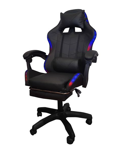 Fotel gamingowy Games czarny LED zdjęcie 8