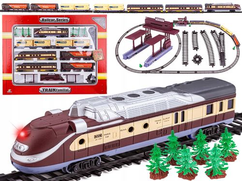 Ogromna Realistyczna Kolejka + 6 Wagonów 6 Drzew 2 Perony Skala 1:87 na Arena.pl