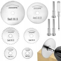 TARCZE TNĄCE X6 ZESTAW TARCZ TNĄCYCH DO DREWNA METALI 22-50MM 6SZT