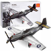 Klocki techniczne samolot bojowy Mustang P-51 258 ele 5905258524290