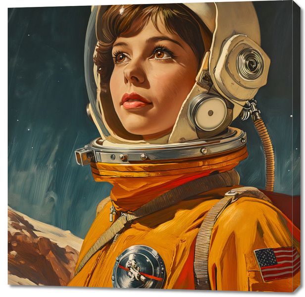 Obraz 100x100cm Pionierka Kosmosu zdjęcie 1