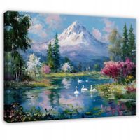 Obraz Na Płótnie Do Sypialni Salonu Góry 120x80