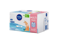 Chusteczki nawilżające dla dzieci 99% wodA Nivea Aqua 228 szt.