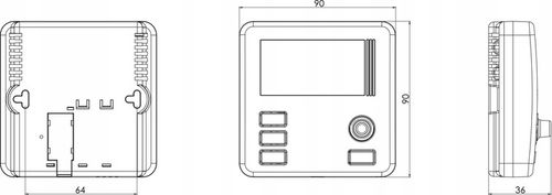 PRZEWODOWY STEROWNIK REGULATOR TEMPERATURY TERMOSTAT POKOJOWY AURATON DRACO na Arena.pl